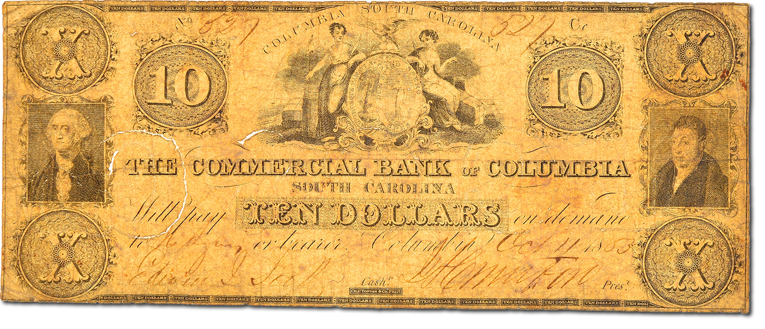 Billete, 10 Dollars, 1853, Estados Unidos, RC+