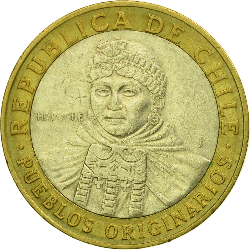 Münze, Chile, 100 Pesos, 2005, Santiago, SS, Bi-Metallic, KM:236