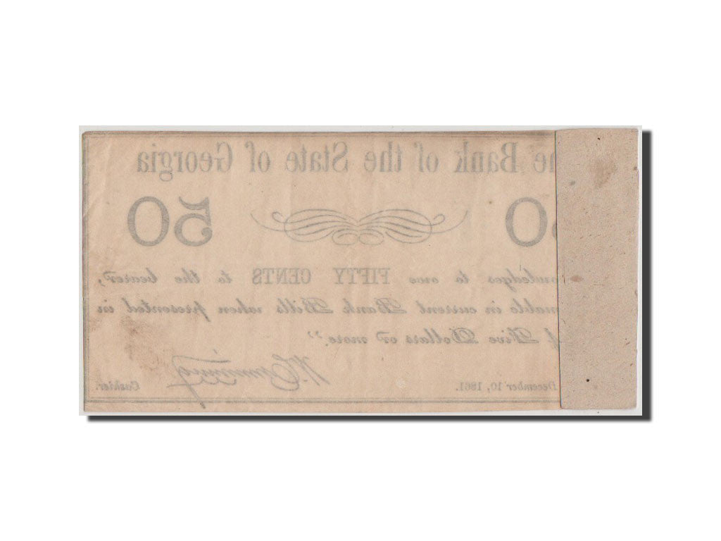 Banknote, United States, 50 Cents, 1861, AU(50-53)