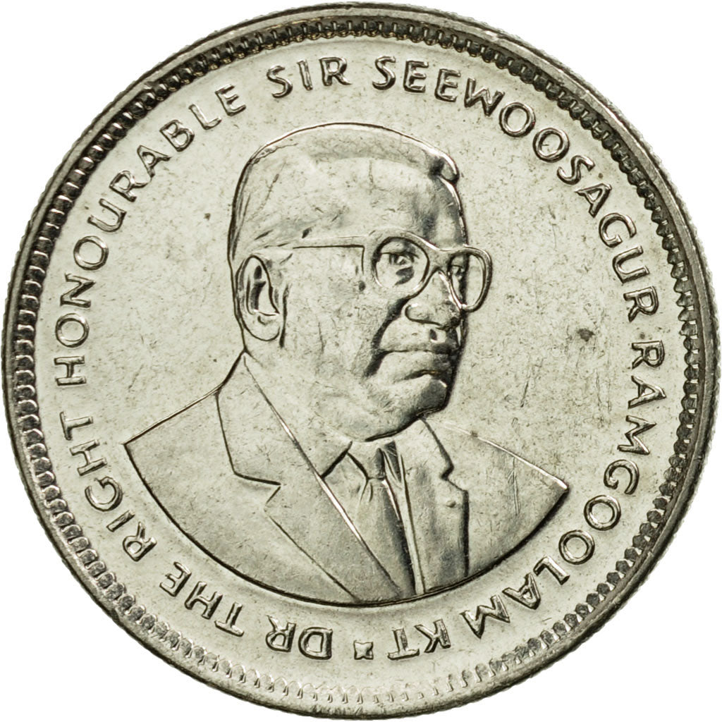 Monnaie, Mauritius, 20 Cents, 2010, TTB, Nickel plated steel, KM:53