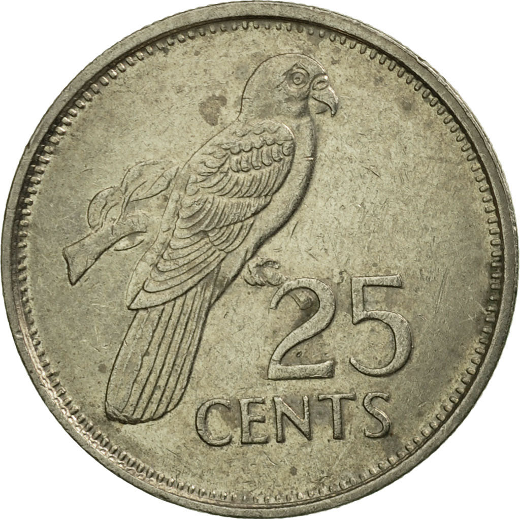 Coin, Seychelles, 25 Cents, 1992, EF(40-45), Copper-nickel, KM:49.2