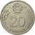 Moneda, Hungría, 20 Forint, 1989, MBC, Cobre - níquel, KM:630
