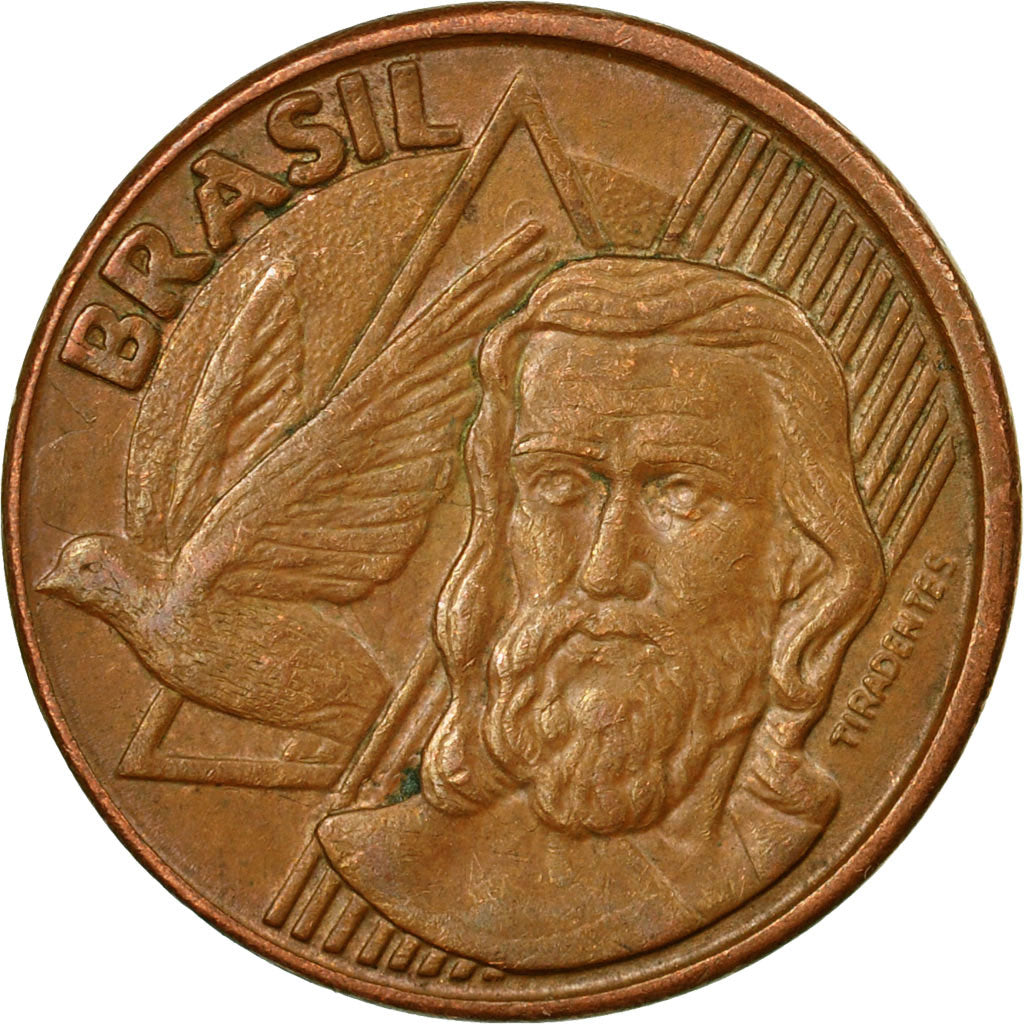 Coin, Brazil, 5 Centavos, 2007, EF(40-45), Copper Plated Steel, KM:648