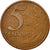Monnaie, Brésil, 5 Centavos, 2007, TTB, Copper Plated Steel, KM:648