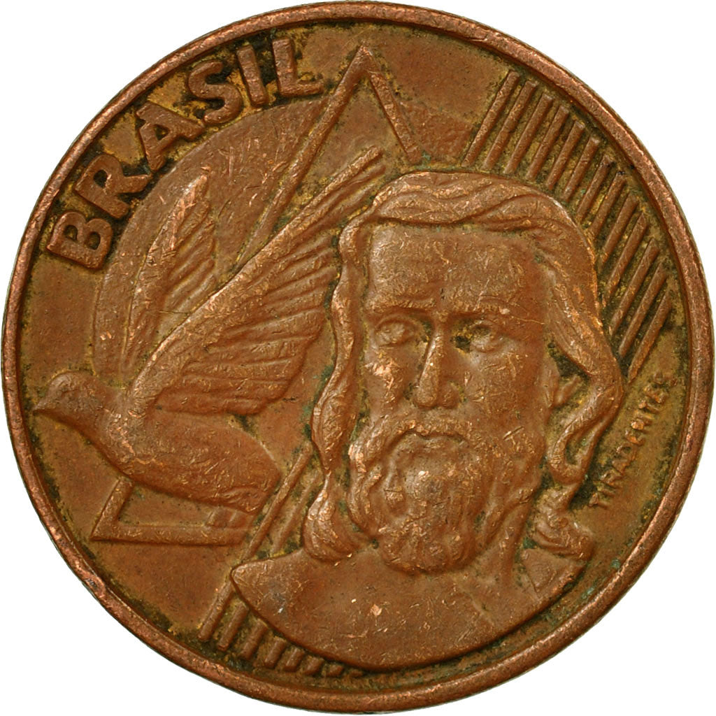 Coin, Brazil, 5 Centavos, 2003, EF(40-45), Copper Plated Steel, KM:648