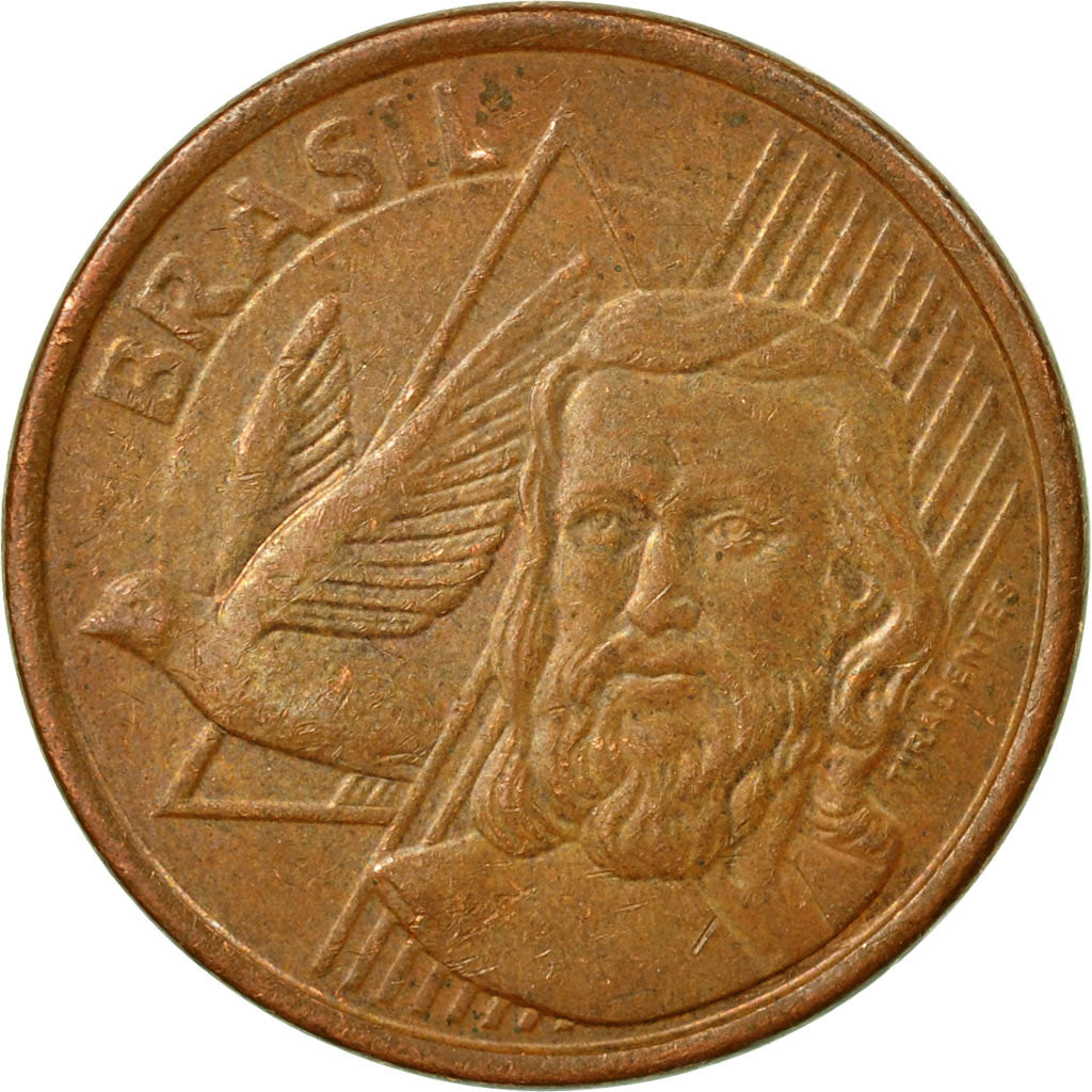 Coin, Brazil, 5 Centavos, 2012, EF(40-45), Copper Plated Steel, KM:648