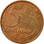 Monnaie, Brésil, 5 Centavos, 2014, TTB, Copper Plated Steel