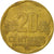 Moneta, Peru, 20 Centimos, 2009, Lima, VF(30-35), Mosiądz, KM:306.4