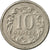 Moneda, Polonia, 10 Groszy, 1990, Warsaw, MBC, Cobre - níquel, KM:279
