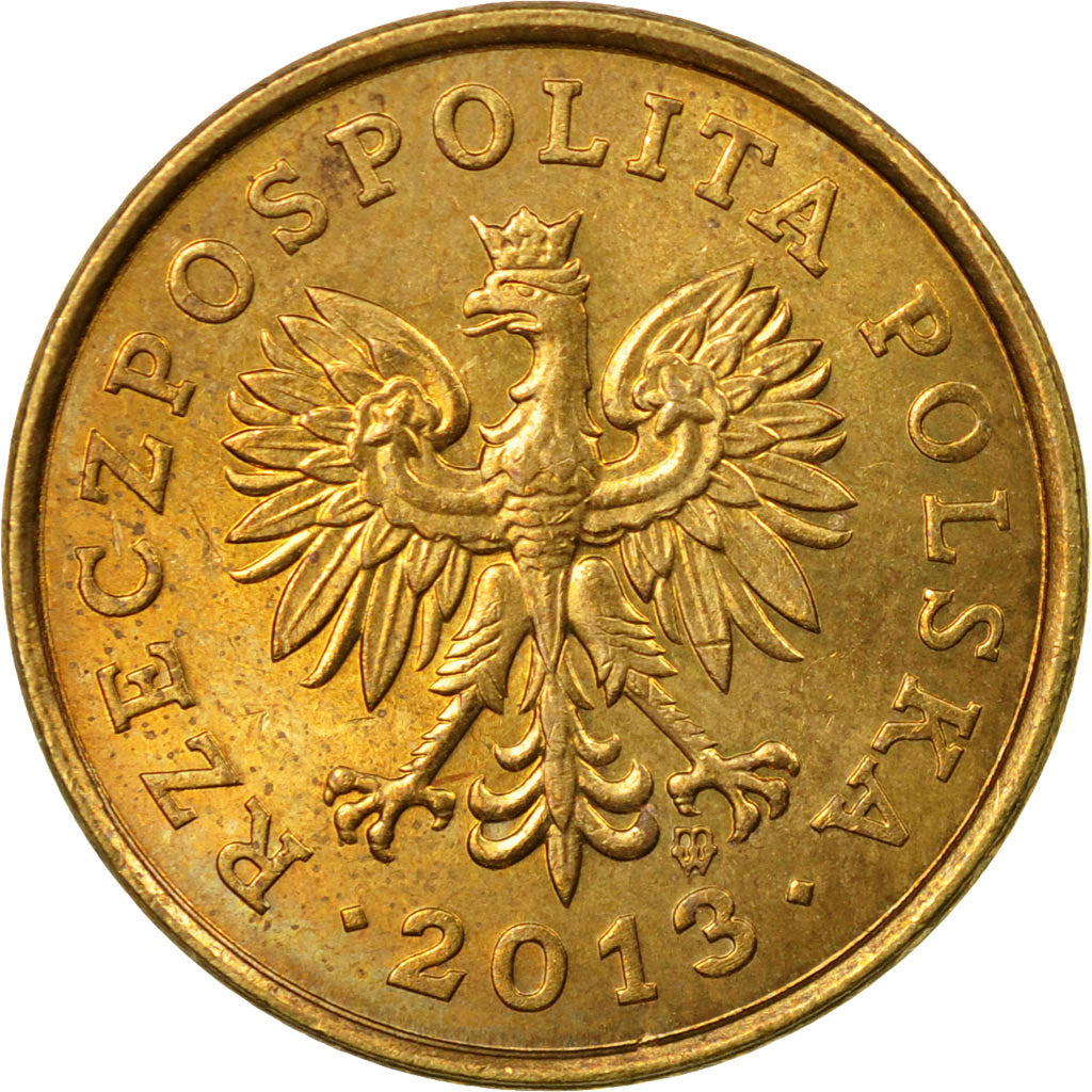Münze, Polen, 2 Grosze, 2013, Warsaw, SS, Messing, KM:277