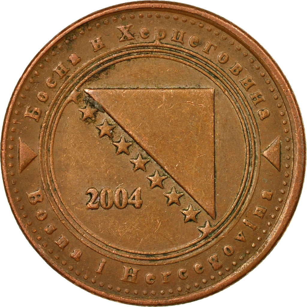 Moneta, BOSNIA-ERZEGOVINA, 20 Feninga, 2004, BB, Acciaio placcato rame, KM:116