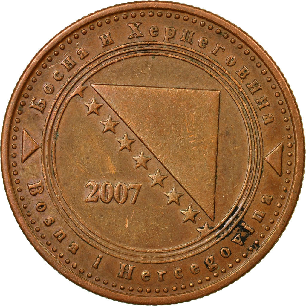 Coin, BOSNIA-HERZEGOVINA, 20 Feninga, 2007, EF(40-45), Copper Plated Steel