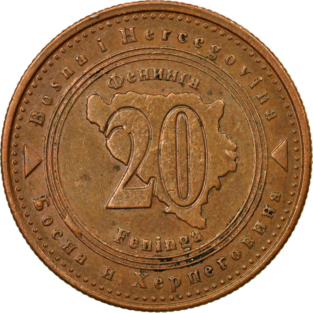 Coin, BOSNIA-HERZEGOVINA, 20 Feninga, 2007, EF(40-45), Copper Plated Steel