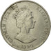 Coin, Cayman Islands, Elizabeth II, 25 Cents, 1990, British Royal Mint