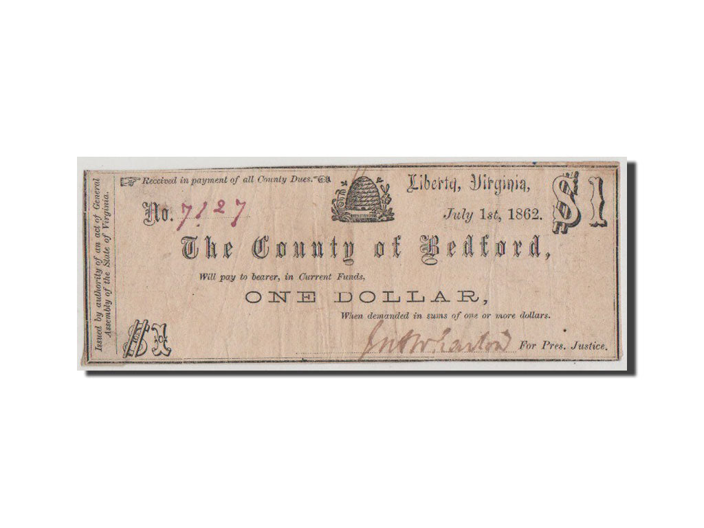 Banknote, United States, 1 Dollar, 1862, VF(30-35)