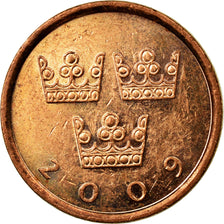 Monnaie, Suède, Carl XVI Gustaf, 50 Öre, 2009, TTB, Bronze, KM:878