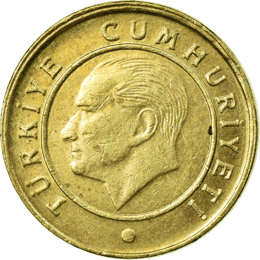 Moneta, Turcja, 5 Kurus, 2010, EF(40-45), Mosiądz, KM:1240