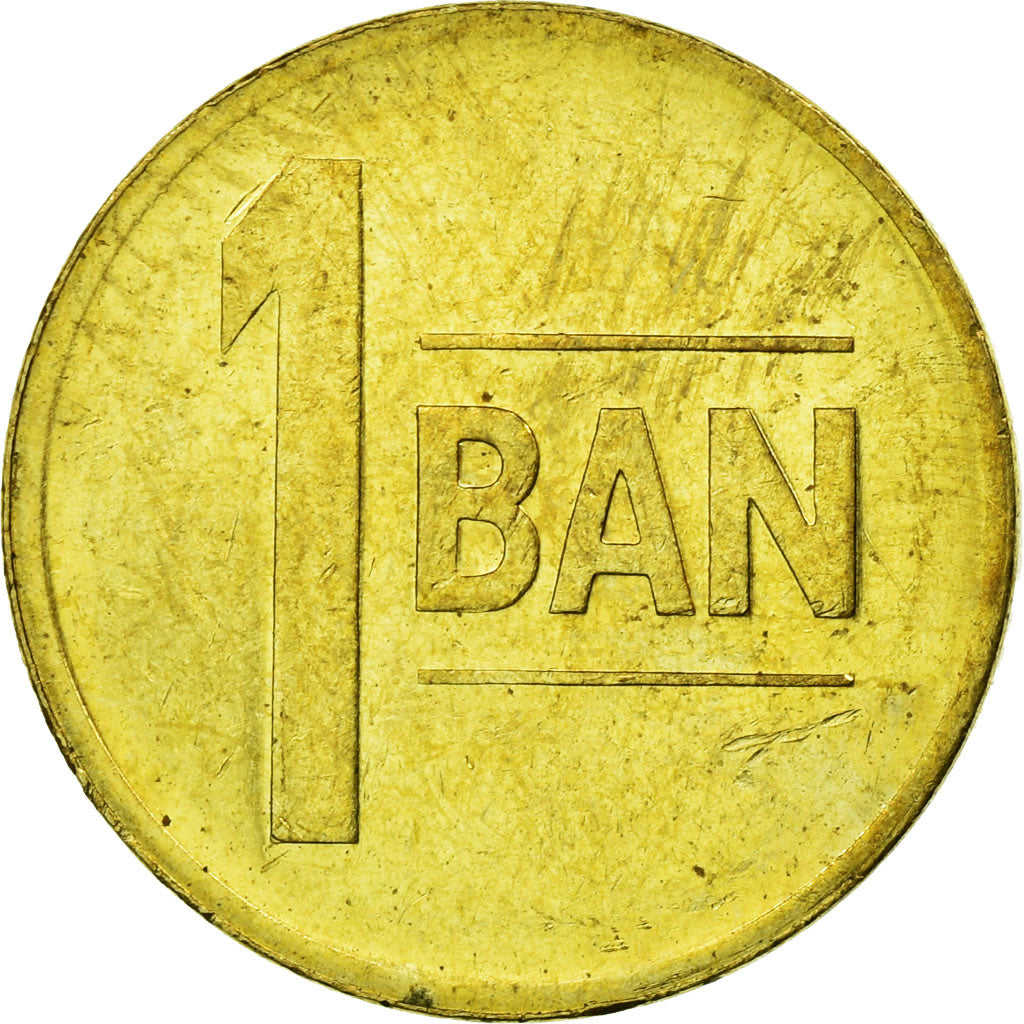 Coin, Romania, Ban, 2013, EF(40-45), Brass plated steel, KM:189