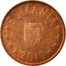 Coin, Romania, 5 Bani, 2010, Bucharest, EF(40-45), Copper Plated Steel, KM:190