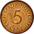 Coin, Mauritius, 5 Cents, 2003, EF(40-45), Copper Plated Steel, KM:52
