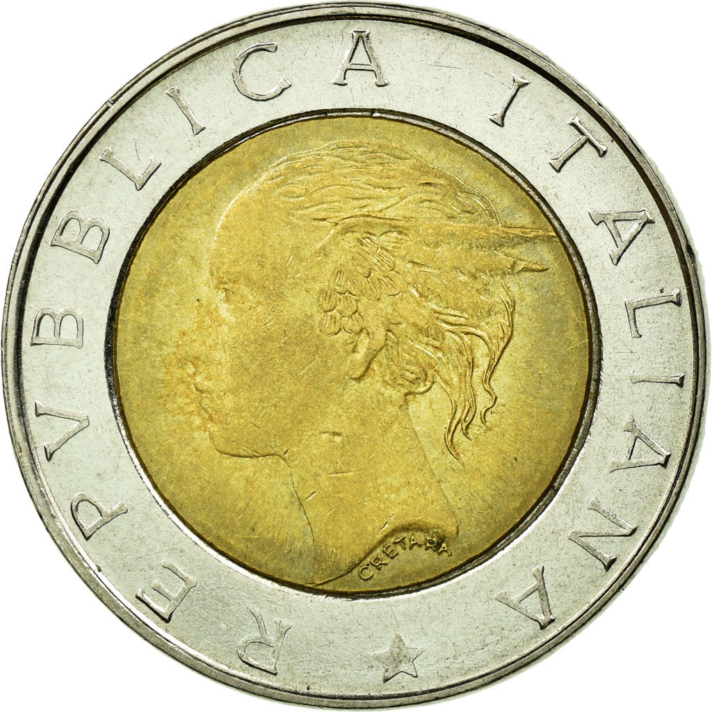 Coin, Italy, 500 Lire, 1998, Rome, EF(40-45), Bi-Metallic, KM:193