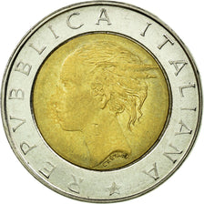 Coin, Italy, 500 Lire, 1998, Rome, EF(40-45), Bi-Metallic, KM:193