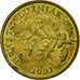Coin, Croatia, 5 Lipa, 2007, EF(40-45), Brass plated steel, KM:5