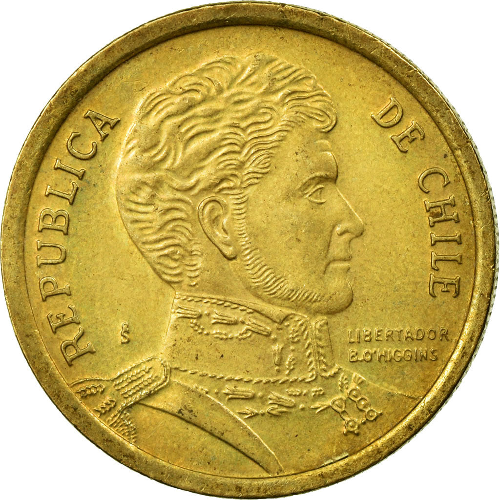 Münze, Chile, 10 Pesos, 2012, Santiago, SS, Aluminum-Bronze, KM:228.2