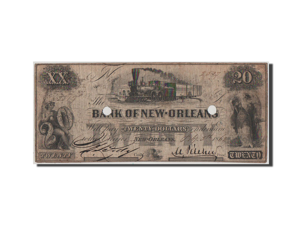 Banconote, Stati Uniti, 20 Dollars, 1862, MB+