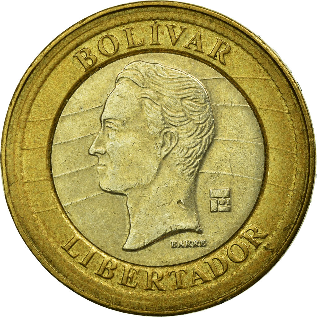 Coin, Venezuela, Bolivar, 2007, Maracay, EF(40-45), Bi-Metallic, KM:93