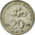 Coin, Malaysia, 20 Sen, 2010, EF(40-45), Copper-nickel, KM:52