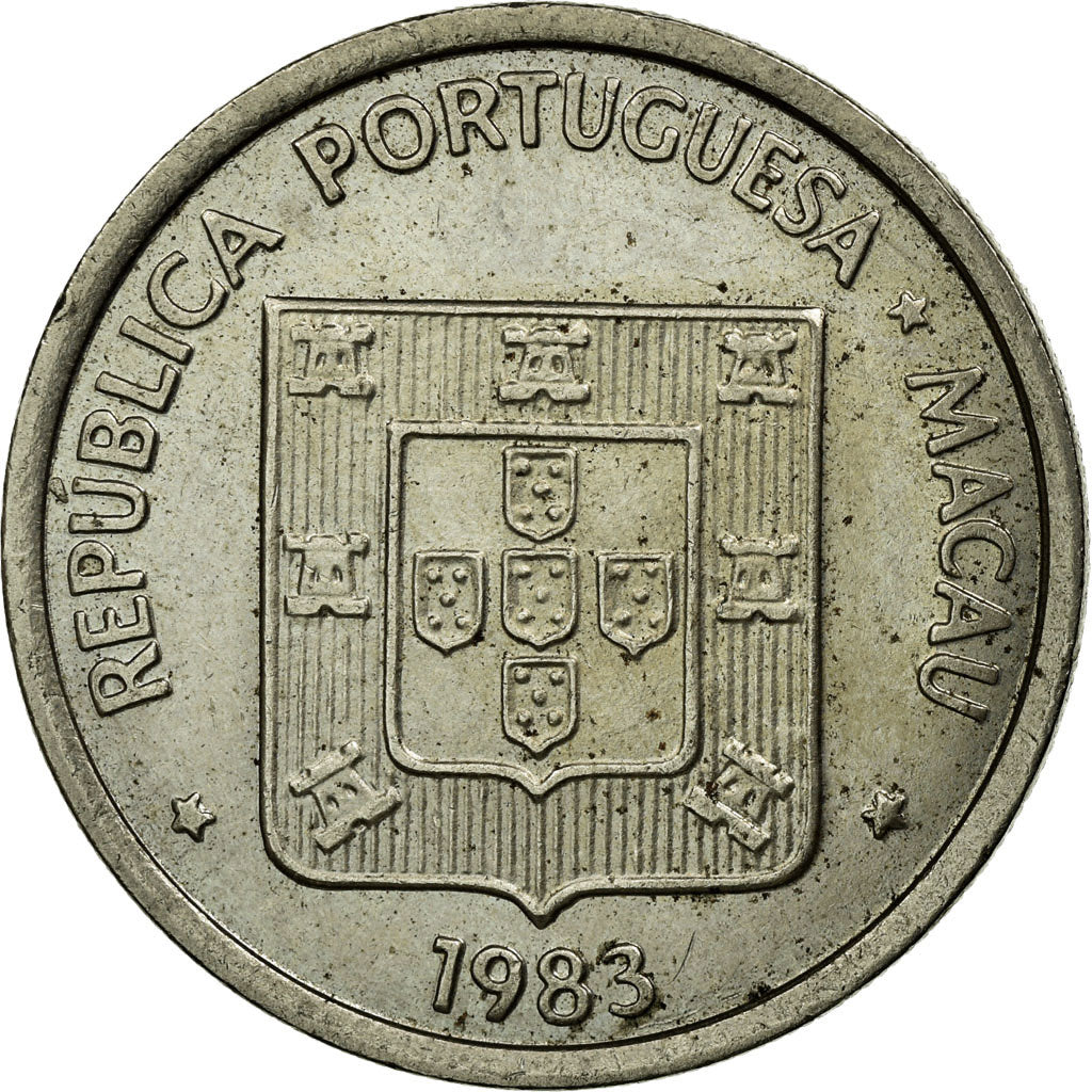 Münze, Macau, Pataca, 1983, Singapore Mint, SS, Copper-nickel, KM:23.1