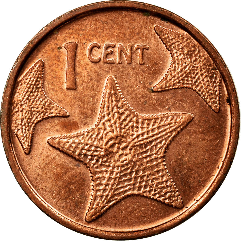 Coin, Bahamas, Cent, 2014, EF(40-45), Copper Plated Steel