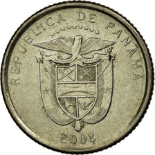 Coin, Panama, 1/10 Balboa, 2008, Royal Canadian Mint, EF(40-45), Copper-Nickel