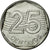 Moneda, Brasil, 25 Centavos, 1995, MBC, Acero inoxidable, KM:634
