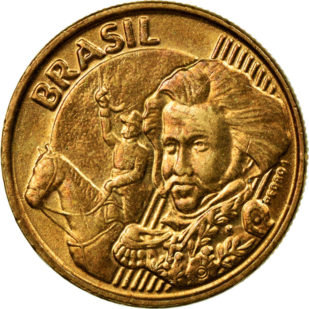 Coin, Brazil, 10 Centavos, 2012, EF(40-45), Bronze Plated Steel, KM:649.2