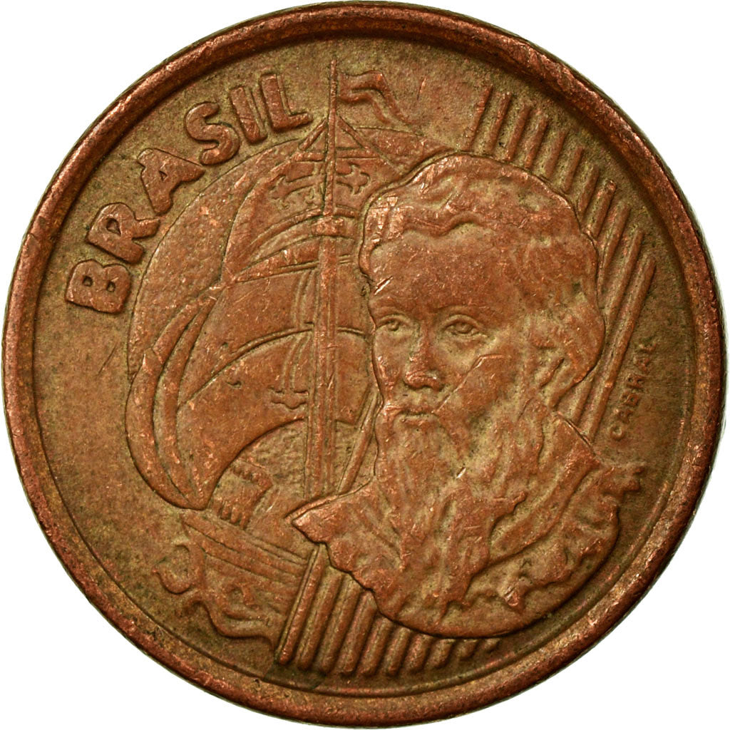 Coin, Brazil, Centavo, 2001, EF(40-45), Copper Plated Steel, KM:647