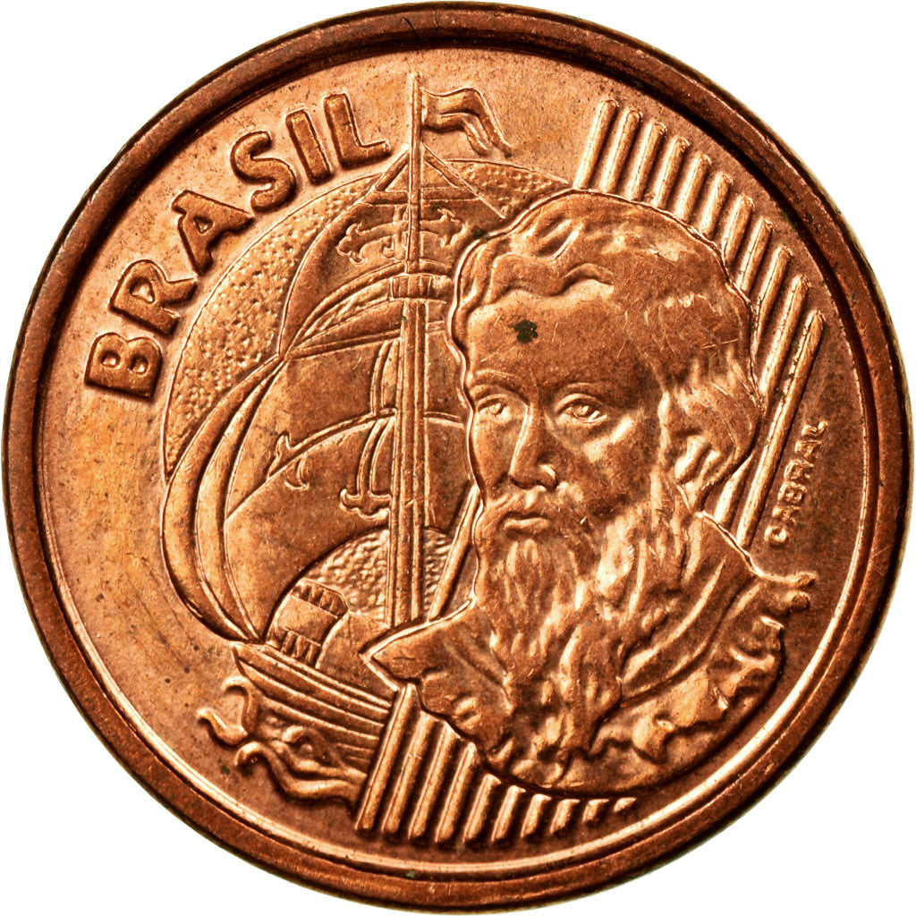 Coin, Brazil, Centavo, 2004, EF(40-45), Copper Plated Steel, KM:647