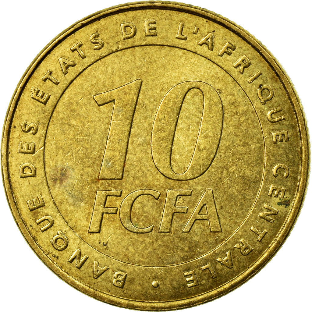 Monnaie, États de l'Afrique centrale, 10 Francs, 2006, Paris, TTB, Laiton