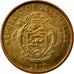 Coin, Seychelles, 5 Cents, 2010, Pobjoy Mint, EF(40-45), Brass plated steel