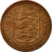 Moneda, Guernsey, Elizabeth II, Penny, 1979, MBC, Bronce, KM:27