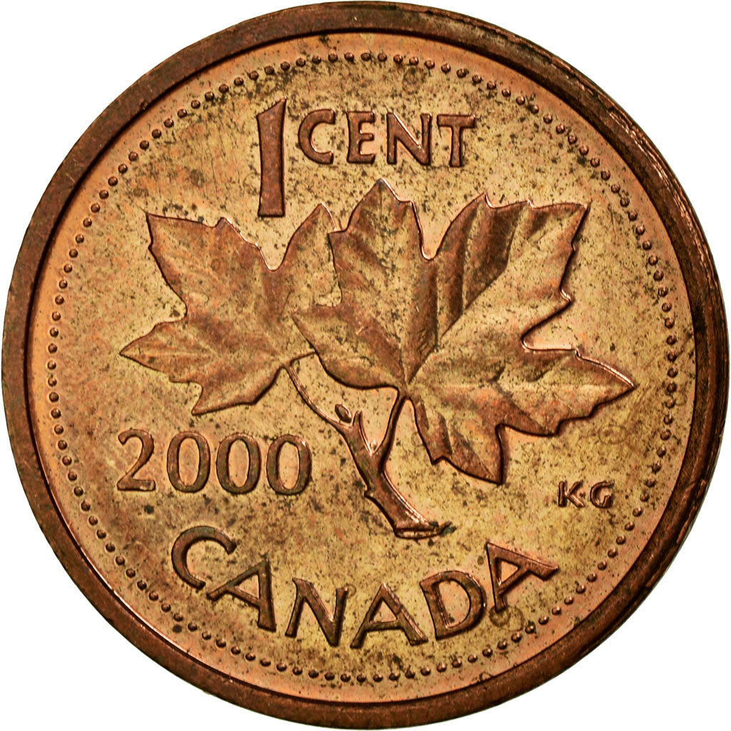 Coin, Canada, Elizabeth II, Cent, 2000, Royal Canadian Mint, Ottawa, EF(40-45)