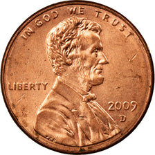 Moneta, USA, Cent, 2009, U.S. Mint, Dahlonega, EF(40-45), Miedź platerowana