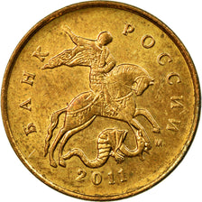 Coin, Russia, 10 Kopeks, 2011, Saint-Petersburg, EF(40-45), Tombac plated Steel