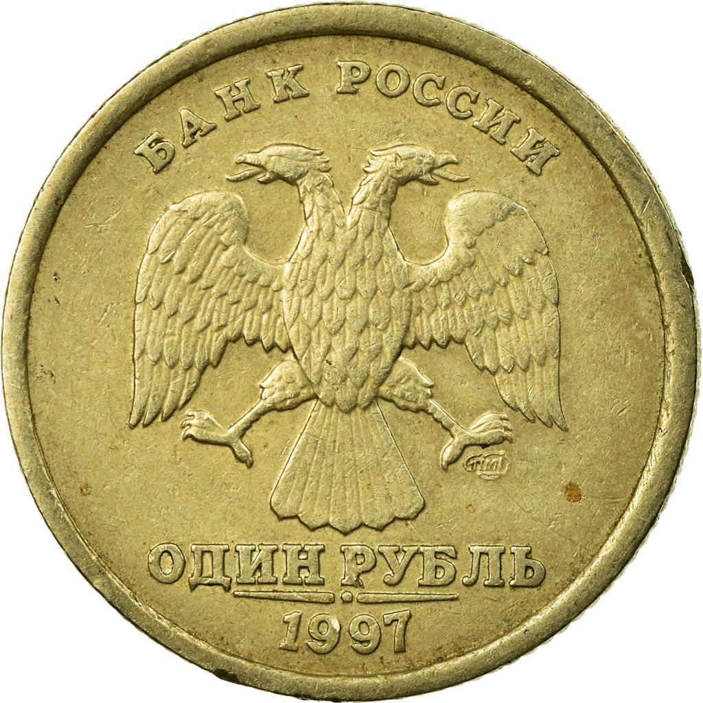 Münze, Russland, Rouble, 1997, Saint-Petersburg, SS, Copper-Nickel-Zinc, KM:604