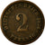 Coin, GERMANY - EMPIRE, Wilhelm I, 2 Pfennig, 1876, Frankfurt, VF(20-25)