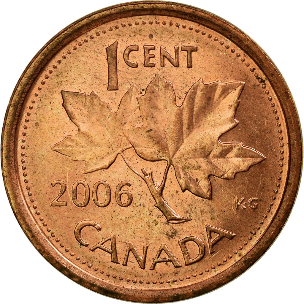 Coin, Canada, Elizabeth II, Cent, 2006, Royal Canadian Mint, EF(40-45), Copper