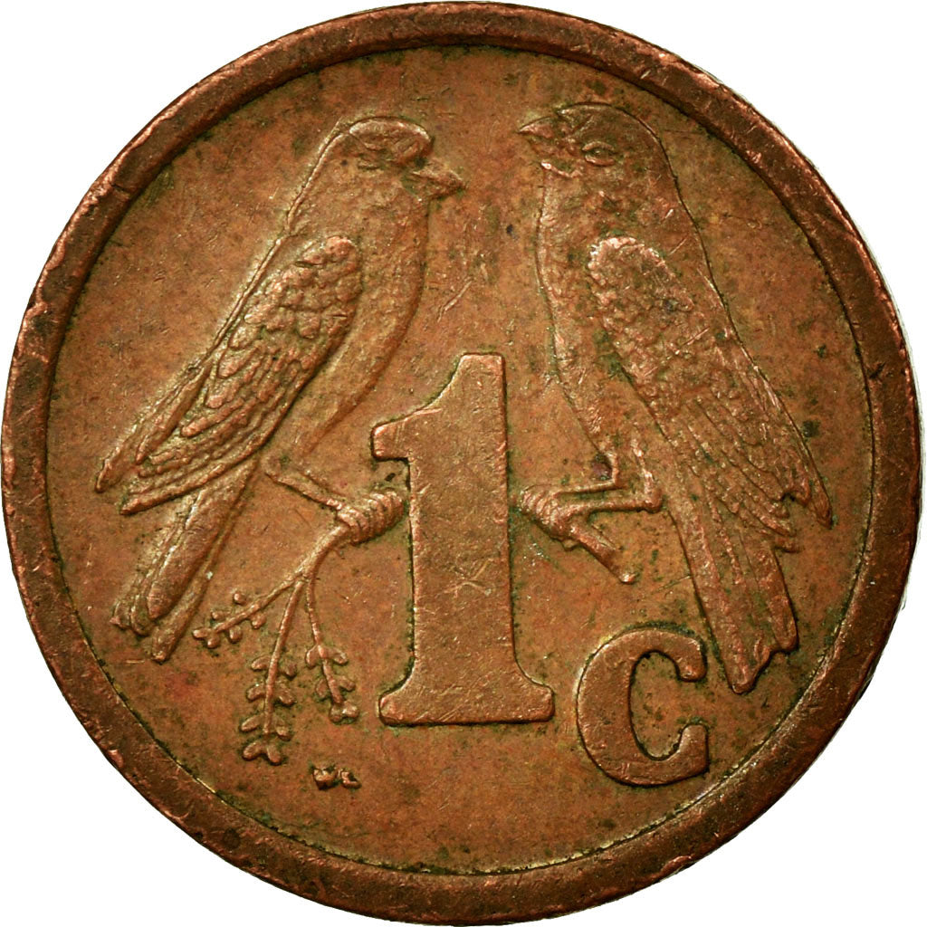 Coin, South Africa, Cent, 1996, EF(40-45), Copper Plated Steel, KM:158