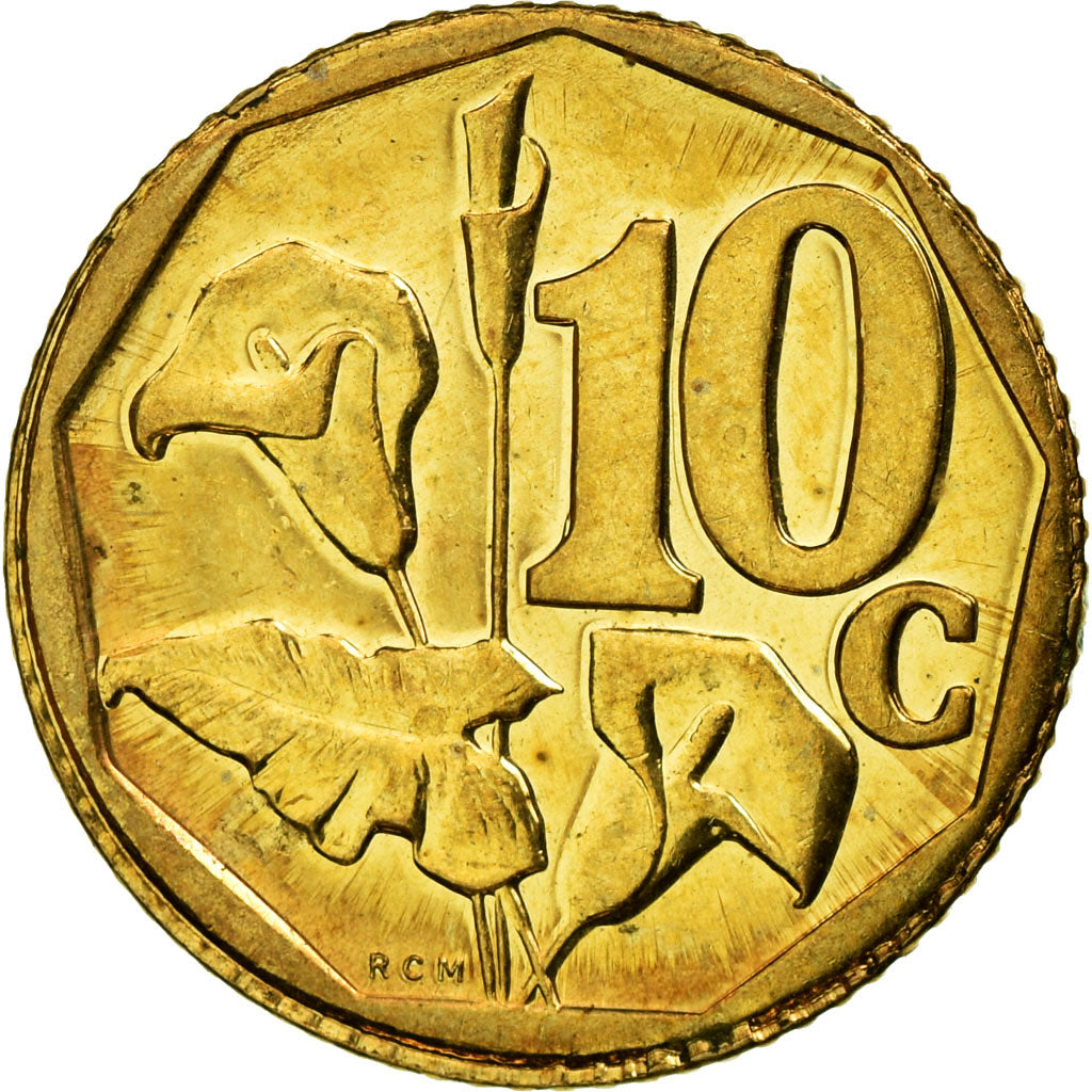 Monnaie, Afrique du Sud, 10 Cents, 2010, Pretoria, TTB, Bronze Plated Steel