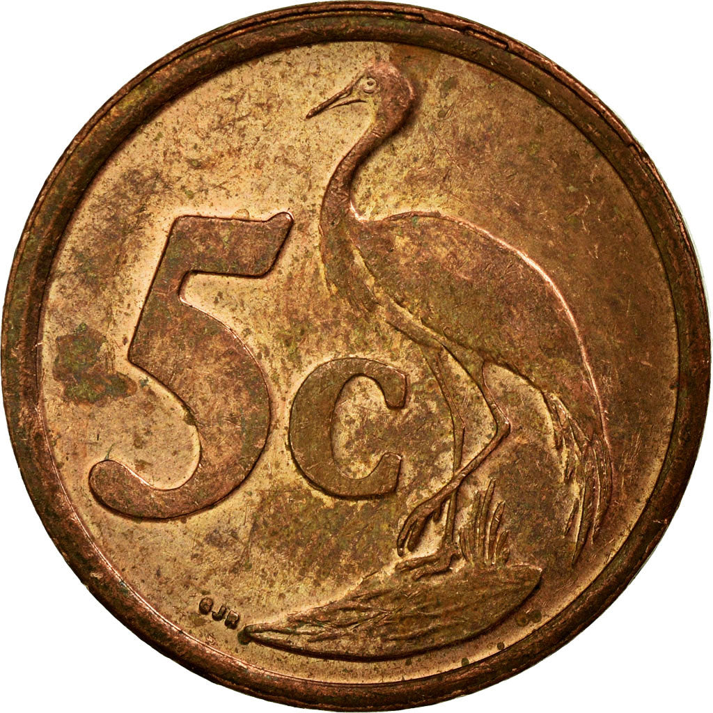 Coin, South Africa, 5 Cents, 2003, EF(40-45), Copper Plated Steel, KM:324